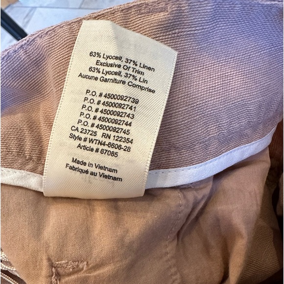 Aritzia Linen Pants in Blush - Picture 4 of 4